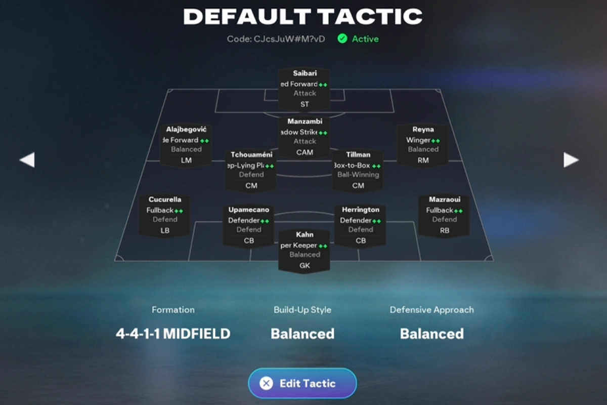 FC 26 4-4-1-1 (2) player roles and custom tactics