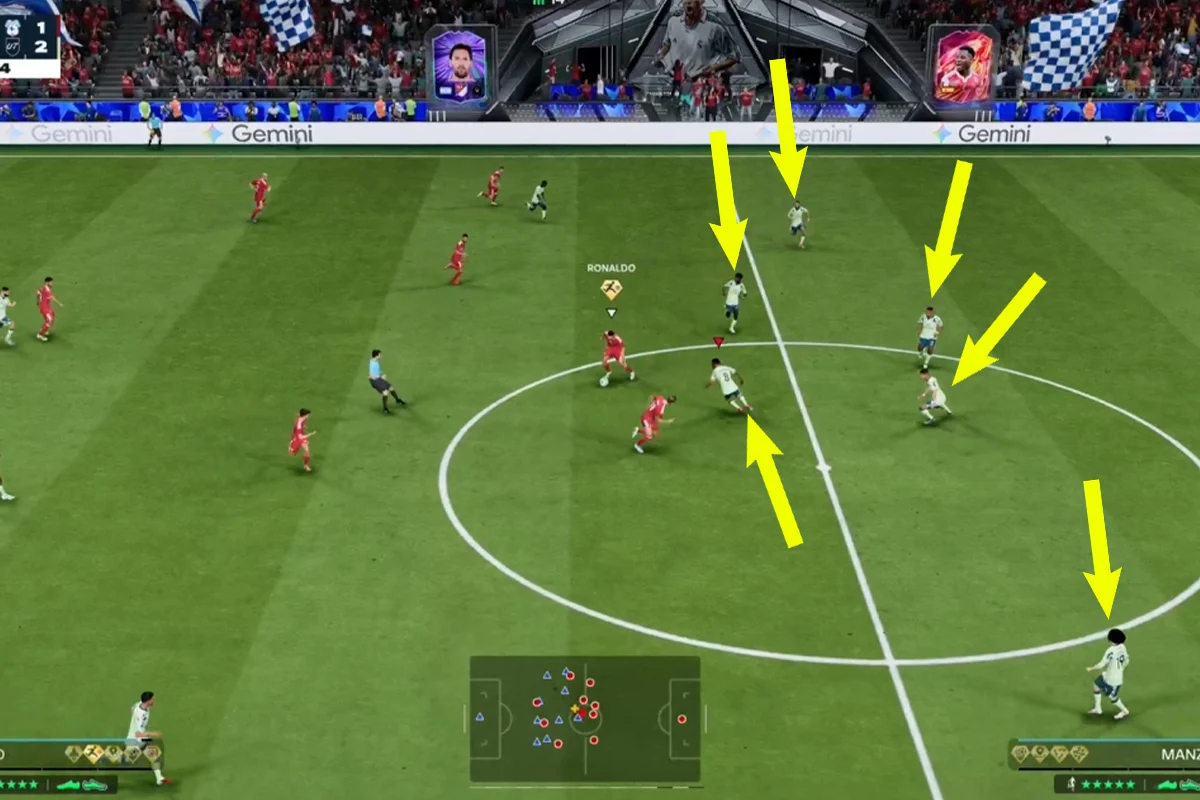 Image showing the teams defensive structure